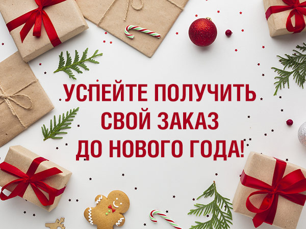 Успейте получить свой заказ до Нового Года!
